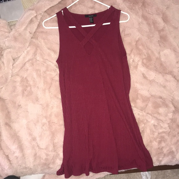 Forever 21 Dresses & Skirts - ⭐️SOLD⭐️ Maroon dress